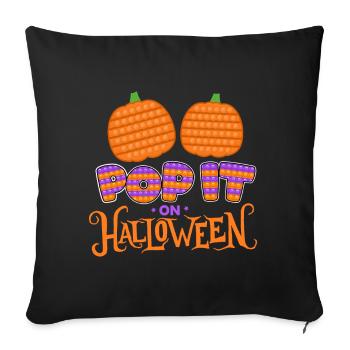 Pop Halloween | Halloween Costume | Halloween - Sofa pillowcase 17,3'' x 17,3'' (45 x 45 cm) - black - Front