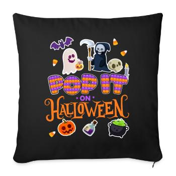 Pop Halloween | Halloween Costume | Halloween - Sofa pillowcase 17,3'' x 17,3'' (45 x 45 cm) - black - Front