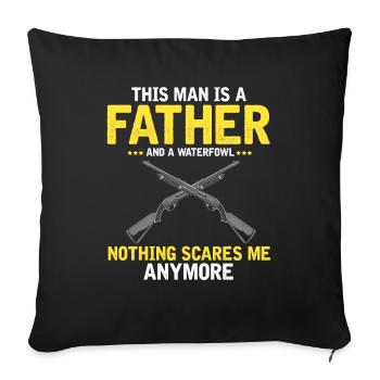 Duck Hunting Duck Hunting Hunter Duck Hunter Duck Hunter Design - Sofa pillowcase 17,3'' x 17,3'' (45 x 45 cm) - black - Front