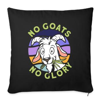 Vintage Retro Goat Breeder Goat Goat Lover - Sofa pillowcase 17,3'' x 17,3'' (45 x 45 cm) - black - Front