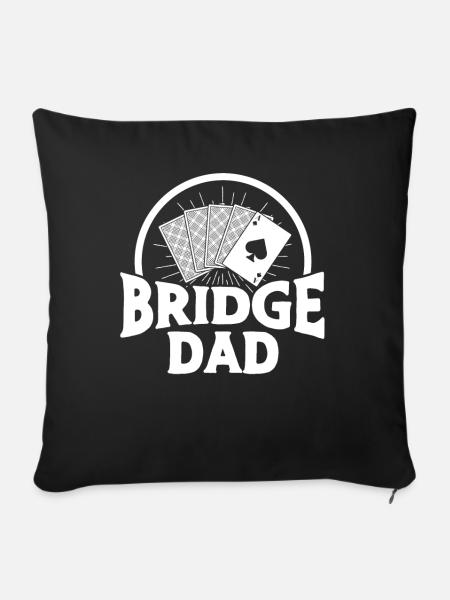 Bridge Vater - Sofakissenbezug 45 x 45 cm - Schwarz