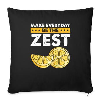 Limonade Limonade Limonade Limonade Stand Design - Housse de coussin décorative 45 x 45 cm - noir - Devant