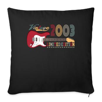 Vintage 2003 Édition Limitée 19ème anniversaire | - Housse de coussin décorative 45 x 45 cm - noir - Devant
