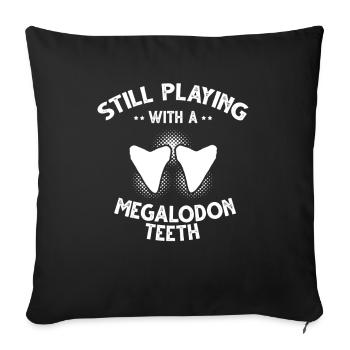 Fossil Archaeology Design Fossils Fossil Hunters - Sofa pillowcase 17,3'' x 17,3'' (45 x 45 cm) - black - Front