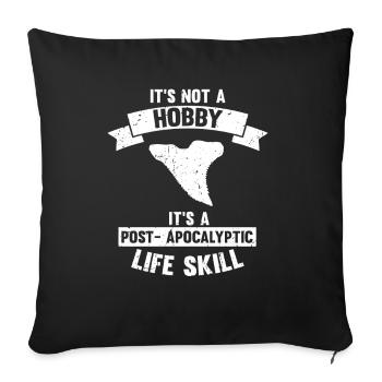 Fossil Archaeology Design Fossils Fossil Hunters - Sofa pillowcase 17,3'' x 17,3'' (45 x 45 cm) - black - Front