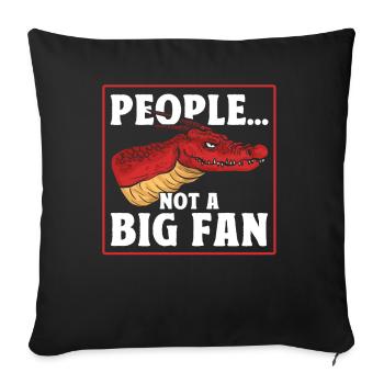 Les gens qui ne sont pas un grand fan du Dragon Grincheux - Housse de coussin décorative 45 x 45 cm - noir - Devant