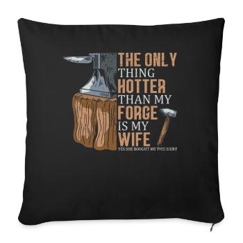 La seule chose qui est plus difficile que - Housse de coussin décorative 45 x 45 cm - noir - Devant