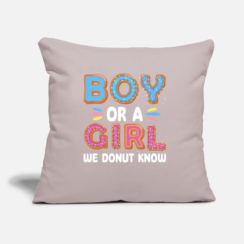 Junge Oder Mädchen Wir Donut Wissen Sofakissenbezug 45 x 45 cm