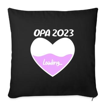 Opa 2023 loading - Sofakissenbezug 45 x 45 cm - Schwarz - Vorne