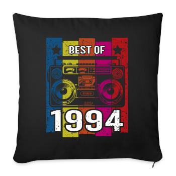 Best Of 1994 Stereo Radio Cassette Player - Sofa pillowcase 17,3'' x 17,3'' (45 x 45 cm) - black - Front