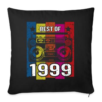 Best Of 1999 Stereo Radio Kassettenspieler - Sofakissenbezug 45 x 45 cm - Schwarz - Vorne