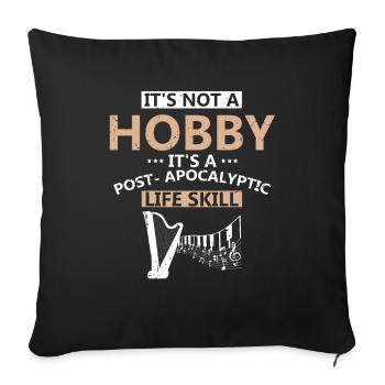 Conceptions de harpiste pour conceptions de harpiste - Housse de coussin décorative 45 x 45 cm - noir - Devant