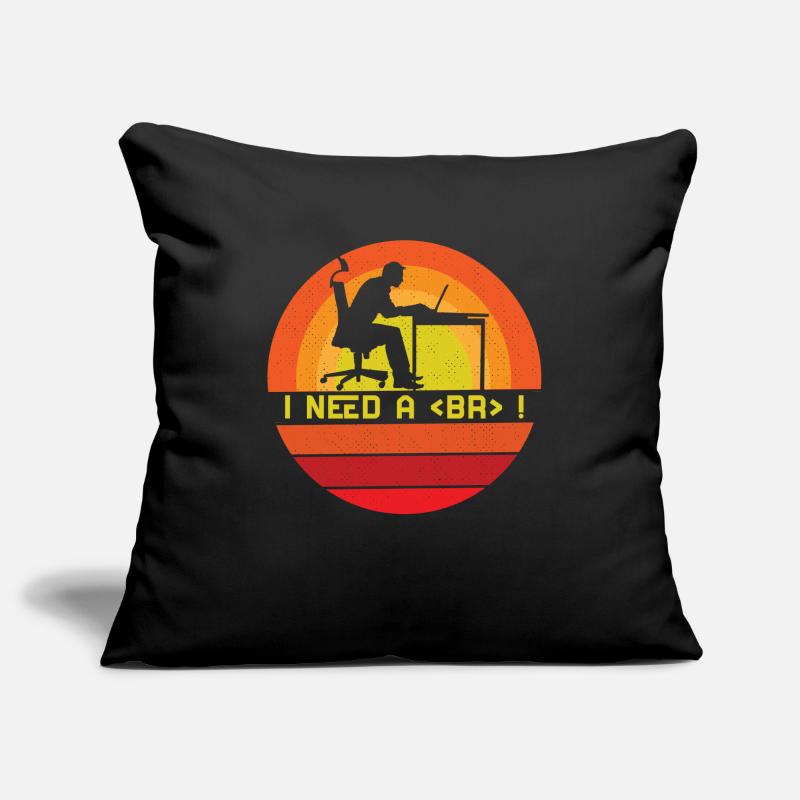 I need a break Software Developer Sofa pillowcase 17,3'' x 17,3'' (45 x 45 cm)