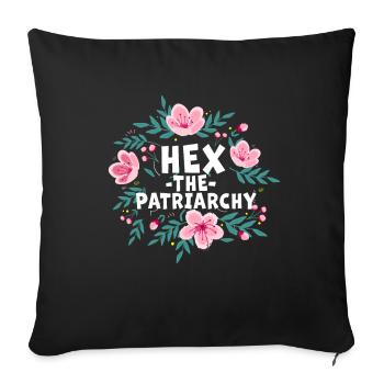 Hex The Patriarchy - Sofakissenbezug 45 x 45 cm - Schwarz - Vorne