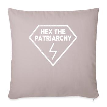 Hex Le Patriarcat - Housse de coussin décorative 45 x 45 cm - taupe clair - Devant