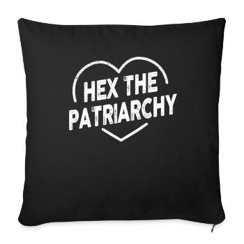 Hex The Patriarchy - Sofa pillowcase 17,3'' x 17,3'' (45 x 45 cm) - black - Front