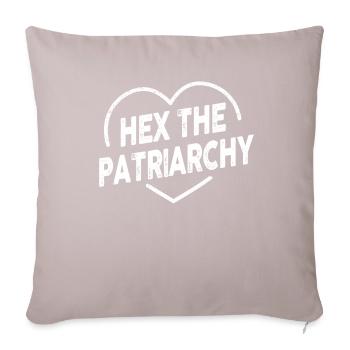 Hex Le Patriarcat - Housse de coussin décorative 45 x 45 cm - taupe clair - Devant