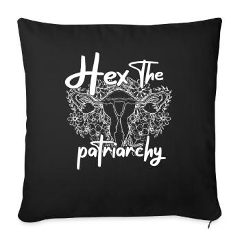 Hex The Patriarchy - Sofakissenbezug 45 x 45 cm - Schwarz - Vorne