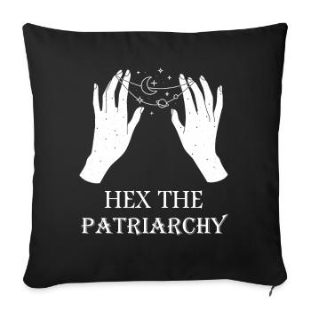 Hex The Patriarchy - Sofa pillowcase 17,3'' x 17,3'' (45 x 45 cm) - black - Front