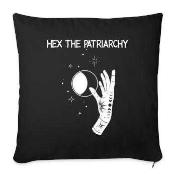 Hex The Patriarchy - Sofa pillowcase 17,3'' x 17,3'' (45 x 45 cm) - black - Front