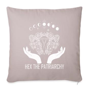 Hex Le Patriarcat - Housse de coussin décorative 45 x 45 cm - taupe clair - Devant