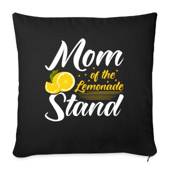 Lemon Juice Lemon Juice Lemonade - Sofa pillowcase 17,3'' x 17,3'' (45 x 45 cm) - black - Front
