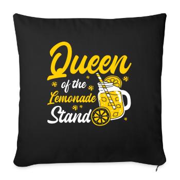 Lemon Juice Lemon Juice Lemonade - Sofa pillowcase 17,3'' x 17,3'' (45 x 45 cm) - black - Front