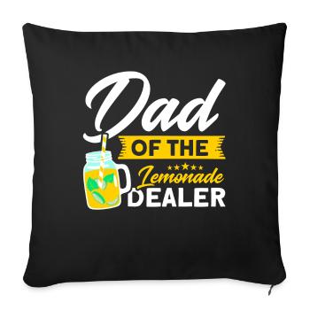 Lemon Juice Lemon Juice Lemonade - Sofa pillowcase 17,3'' x 17,3'' (45 x 45 cm) - black - Front