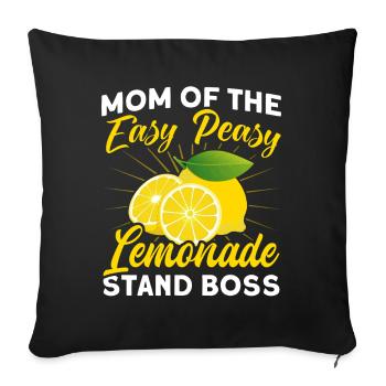 Lemon Juice Lemon Juice Lemonade - Sofa pillowcase 17,3'' x 17,3'' (45 x 45 cm) - black - Front