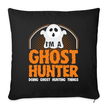 Ghost Hunters Ghosts Paranormal Investigation - Sofa pillowcase 17,3'' x 17,3'' (45 x 45 cm) - black - Front