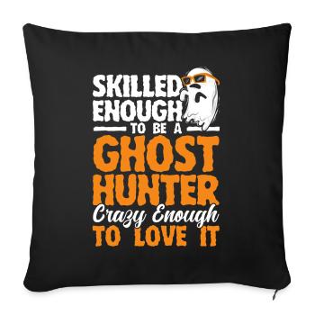 Ghost Hunters Ghosts Paranormal Investigation - Sofa pillowcase 17,3'' x 17,3'' (45 x 45 cm) - black - Front