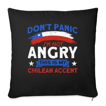 My Chilean Accent Chile Souvenir - Sofa pillowcase 17,3'' x 17,3'' (45 x 45 cm) - black - Front