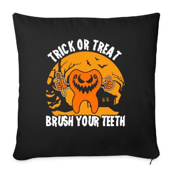 Dentist Halloween Costume Dental Assistant - Sofa pillowcase 17,3'' x 17,3'' (45 x 45 cm) - black - Front