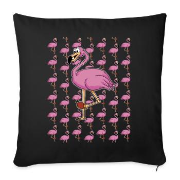 Tenue de tennis de table Chat femme - Housse de coussin décorative 45 x 45 cm - noir - Devant