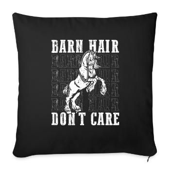 Cydesdale Rider and Draft Horse Designs - Sofa pillowcase 17,3'' x 17,3'' (45 x 45 cm) - black - Front