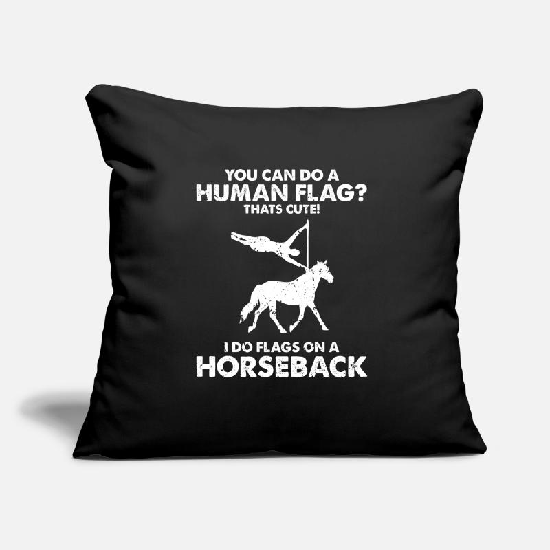 Conception de voûte et conception de chevaux de voûte Housse de coussin décorative 45 x 45 cm