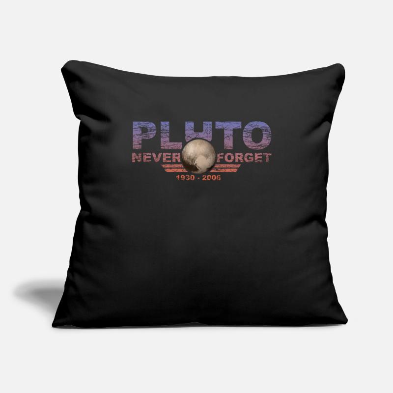 Never Forget Pluto Design Retro Style Funny Space Sofakissenbezug 45 x 45 cm