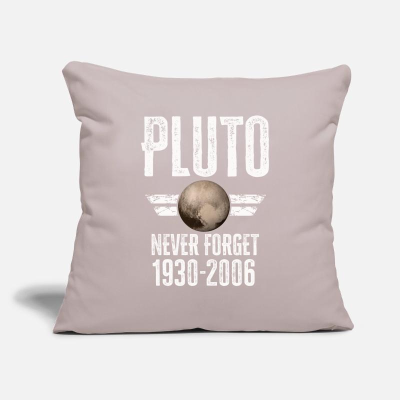 Never Forget Pluto Design Retro Style Funny Space Sofa pillowcase 17,3'' x 17,3'' (45 x 45 cm)