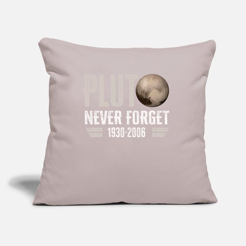 Never Forget Pluto Design Retro Style Funny Space Sofa pillowcase 17,3'' x 17,3'' (45 x 45 cm)