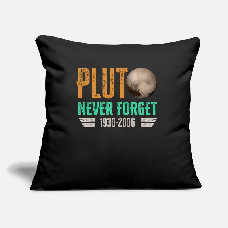 Never Forget Pluto Design Retro Style Funny Space Sofa pillowcase 17,3'' x 17,3'' (45 x 45 cm)