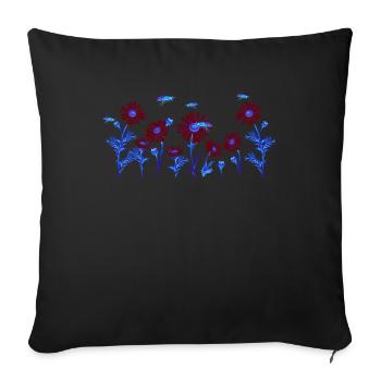 Marguerites Daisy Summer Daisies Flower Garden - Sofa pillowcase 17,3'' x 17,3'' (45 x 45 cm) - black - Front