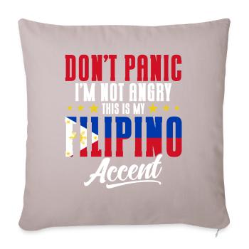 Philippines Philippine Flag - Sofa pillowcase 17,3'' x 17,3'' (45 x 45 cm) - light taupe - Front