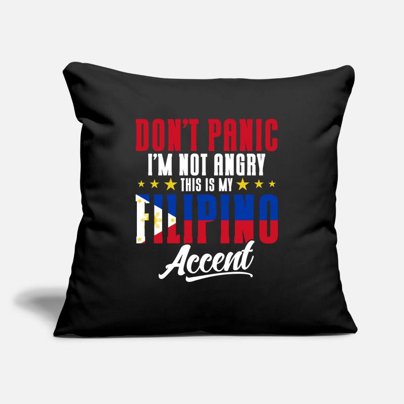 Philippines Drapeau philippin Housse de coussin décorative 45 x 45 cm