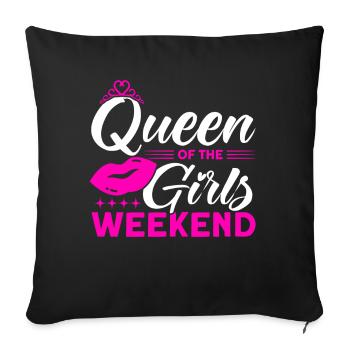 Demoiselle d’honneur Filles Soirée Party Ladies Cadeau - Housse de coussin décorative 45 x 45 cm - noir - Devant
