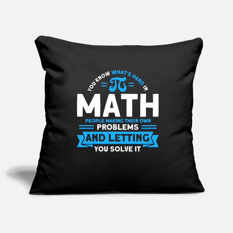 Math Mathématiques Sciences Math Cadeau Housse de coussin décorative 45 x 45 cm