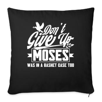 Jesus Bible Christian Religious Church Gift - Sofa pillowcase 17,3'' x 17,3'' (45 x 45 cm) - black - Front