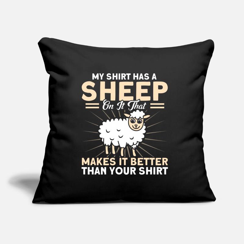 Élevage de moutons Élevage Élevage Mouton Cadeau Housse de coussin décorative 45 x 45 cm