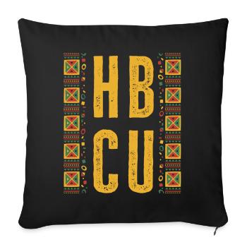 Historical Black College University - Sofa pillowcase 17,3'' x 17,3'' (45 x 45 cm) - black - Front