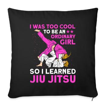 Kampfsportarten Brasilianisches Jiu Jitsu Geschenk - Sofakissenbezug 45 x 45 cm - Schwarz - Vorne