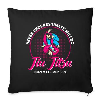 Kampfsportarten Brasilianisches Jiu Jitsu Geschenk - Sofakissenbezug 45 x 45 cm - Schwarz - Vorne